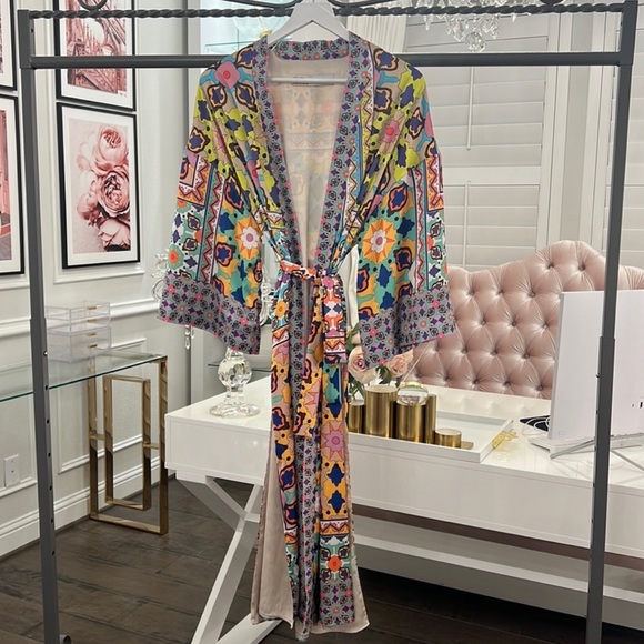 NWT ZARA PRINTED KIMONO - Picture 11 of 12